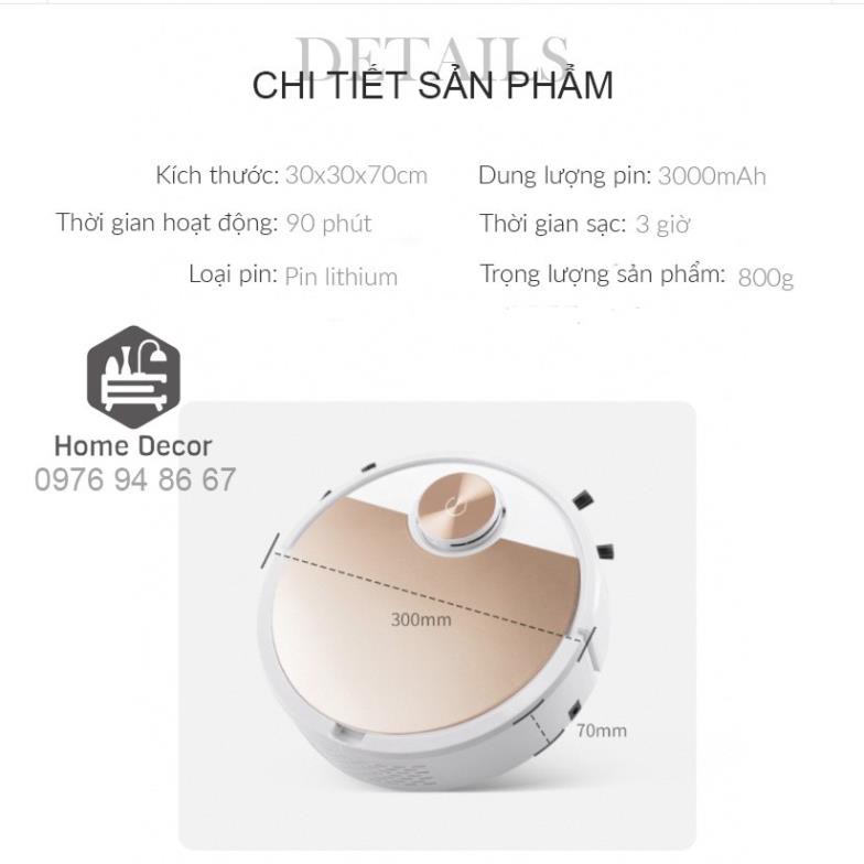 Máy hút bụi robot lau nhà hút bụi thông minh ES300 ULTRA CLEAN thế hệ mới điều khiển qua app điện thoại