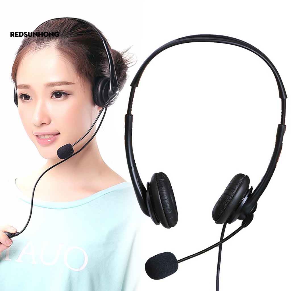 Tai Nghe Chụp Tai 3.5mm Kèm Micro Siêu Bền Tiện Dụng Cho Văn Phòng/ Xe Tải
