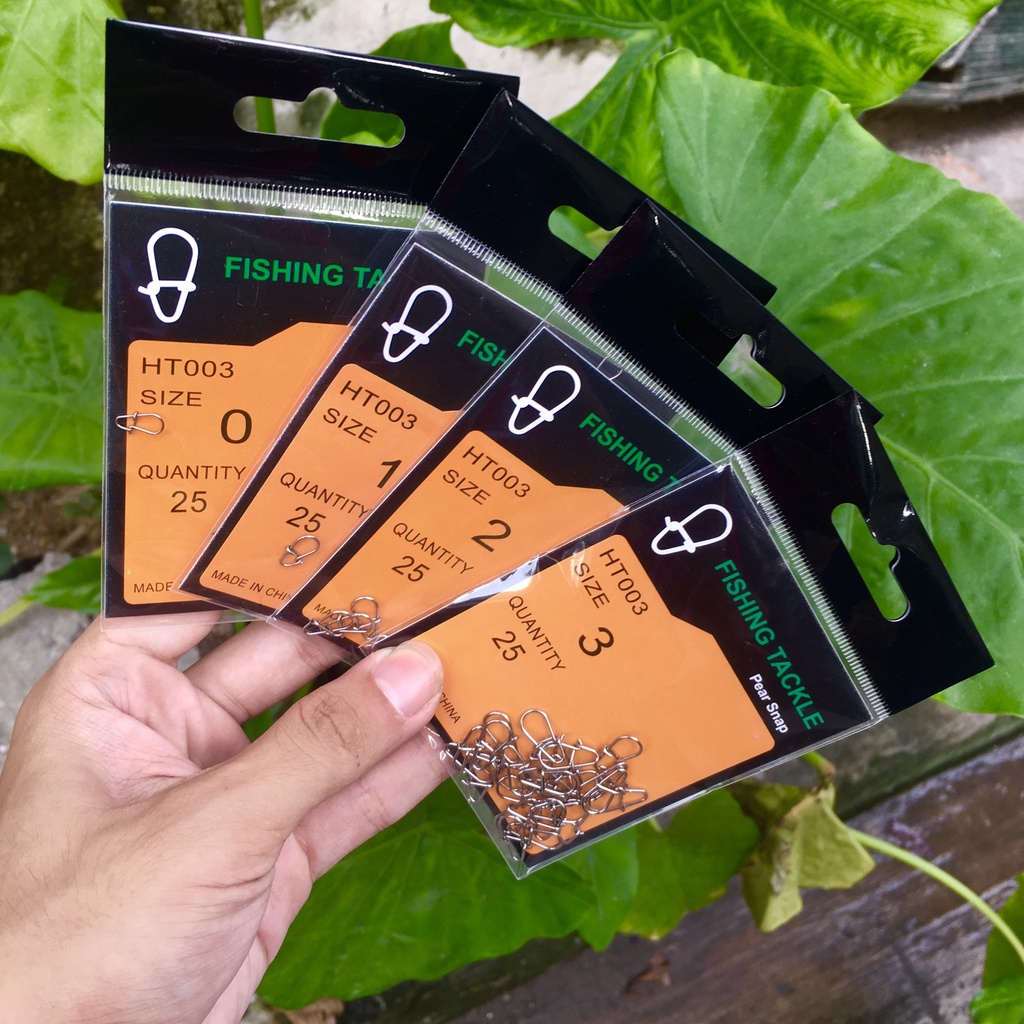 Vỉ 25 khóa lure snap cao cấp Phukiencaulure25 combo 25 khóa lure snap cao cấp