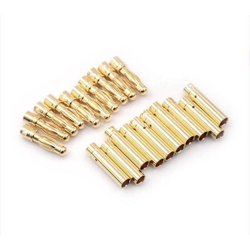 hot Bộ 10 cặp jack chuối 4mm nối motor và esc cho đồ chơi rc
