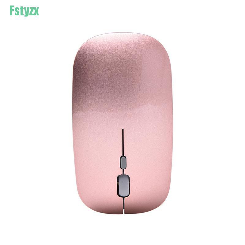 fstyzx New 2.4GHz Rechargeable Wireless Mouse Silent Button Ultra Thin USB Optical Mice