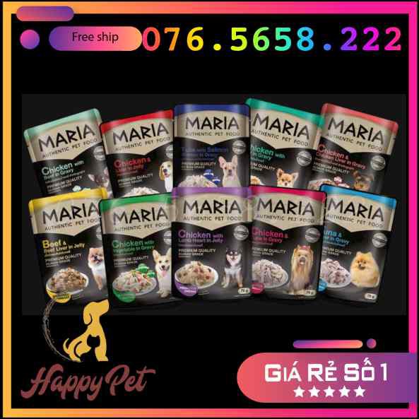 [HSD 2023] PATE MARIA DINH DƯỠNG HOÀN CHỈNH CHO CHÓ THÁI LAN