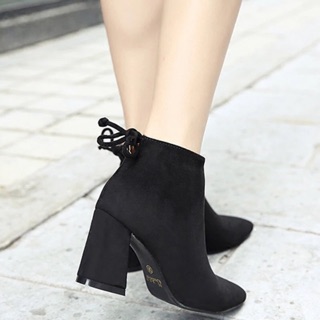 Boots da lộn 7p buộc dây
