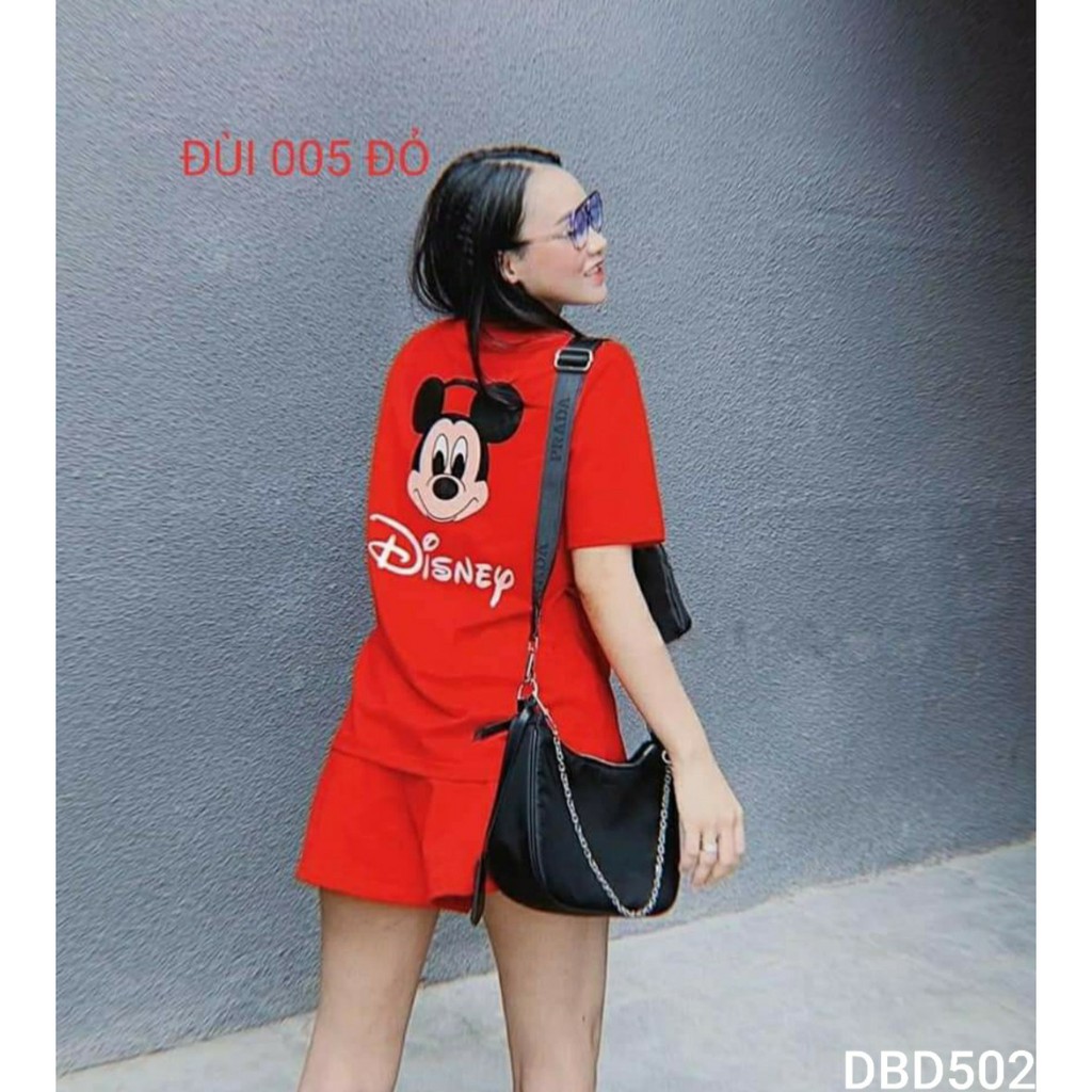 [ Ban Chạy] Đồ Bộ Mặc Nhà In Áo Quần Hình Chuột Dễ Thương Đủ Màu Size 40-65kg - DBD502 | BigBuy360 - bigbuy360.vn