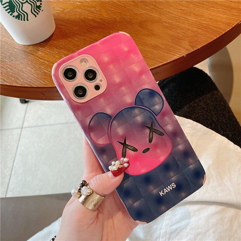 Ốp điện thoại mềm hình gấu dễ thương chống va đập cho iPhone 11 iPhone 7 8Plus SE X XS XR 12 Promax 11 11promax