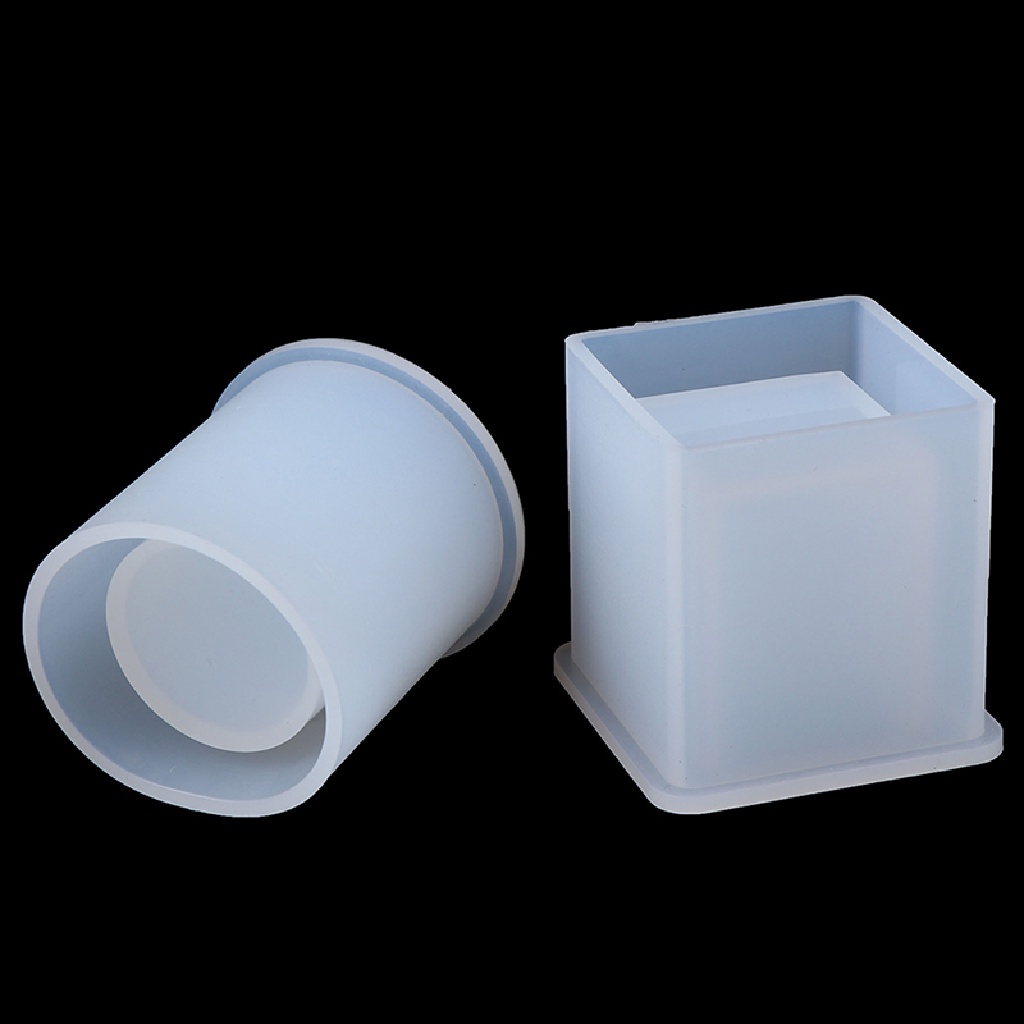Khuôn Silicone Làm Giá Đỡ Bút Hình Tròn / Vuông Tiện Dụng