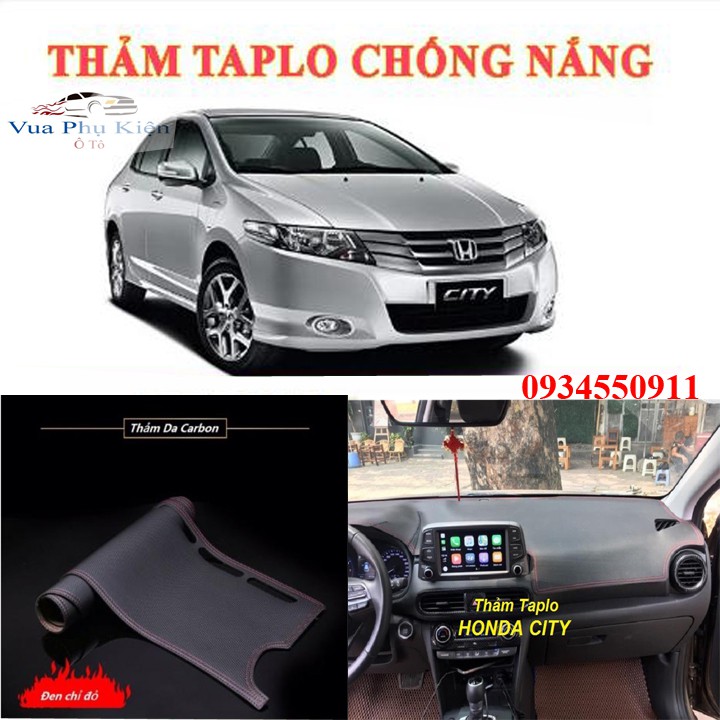 Thảm phủ taplo Honda Cty đời 2012-2019 da PU 3 lớp vân cacbon cao cấp