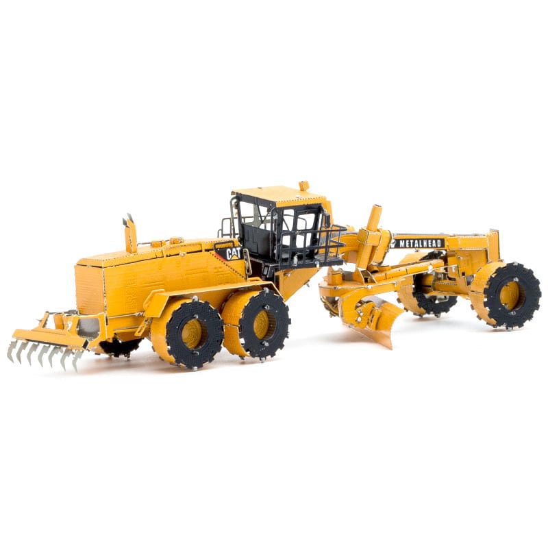 Mô Hình Kim Loại Lắp Ráp 3D Metal Head CAT Xe San Lấp Motor Grader [chưa ráp]