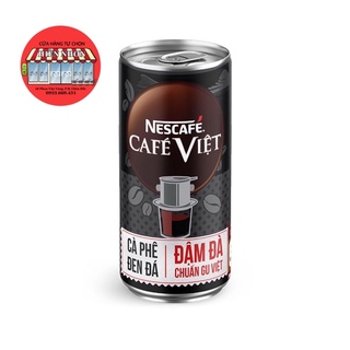 Cà phê đen nescafé café việt 170ml