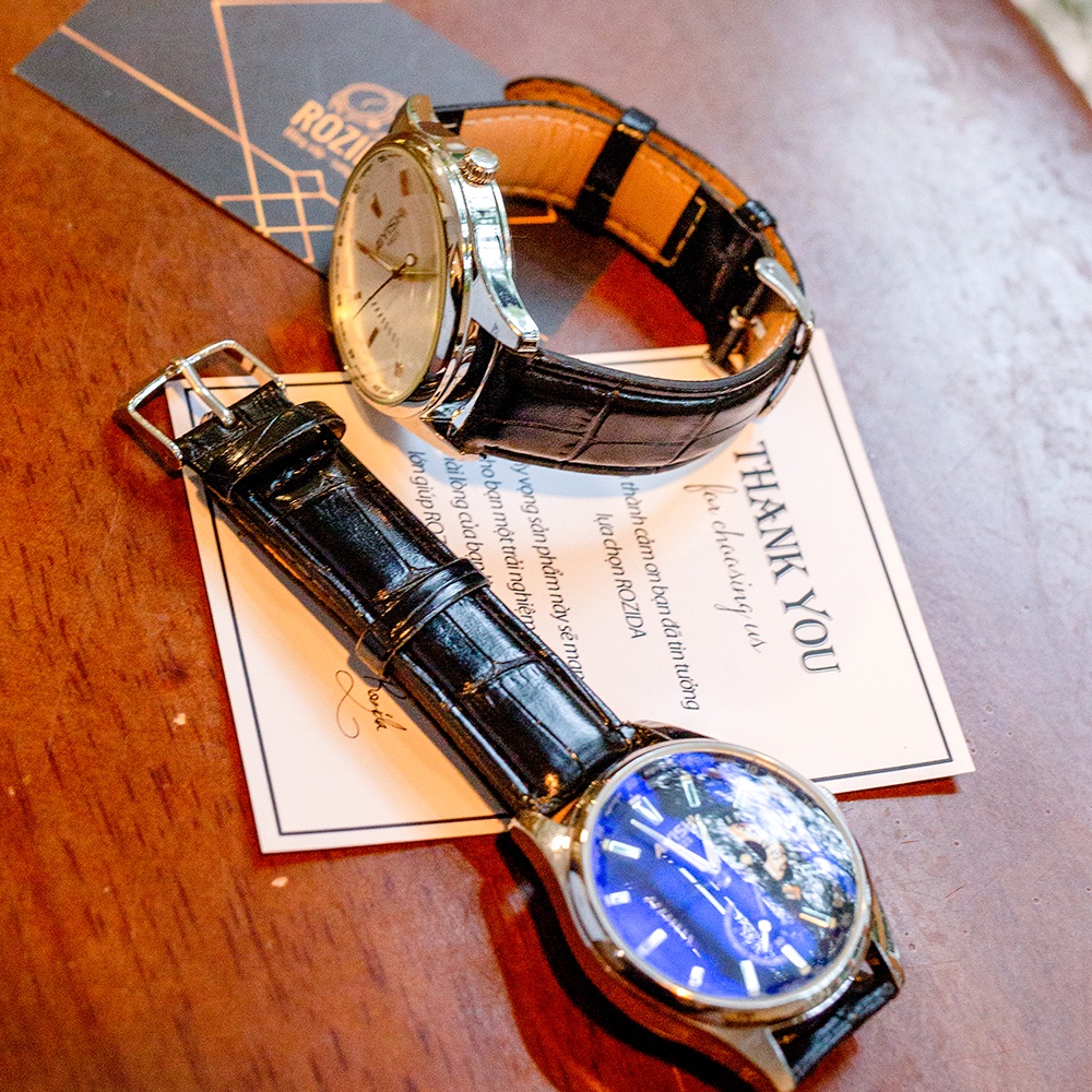 Đồng hồ nam chính hãng dây da đẹp cao cấp giá rẻ thời trang chống nước phong cách doanh nhân Rozida'1 DH07 | BigBuy360 - bigbuy360.vn