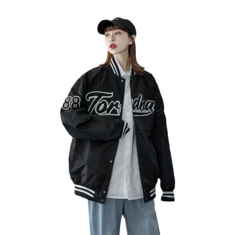Áo Bomber Khoác Gió Nam nữ 2 Lớp Unisex TORThời trang thu đông BasicJacket bóng chày  giữ nhiệt; chống nắng