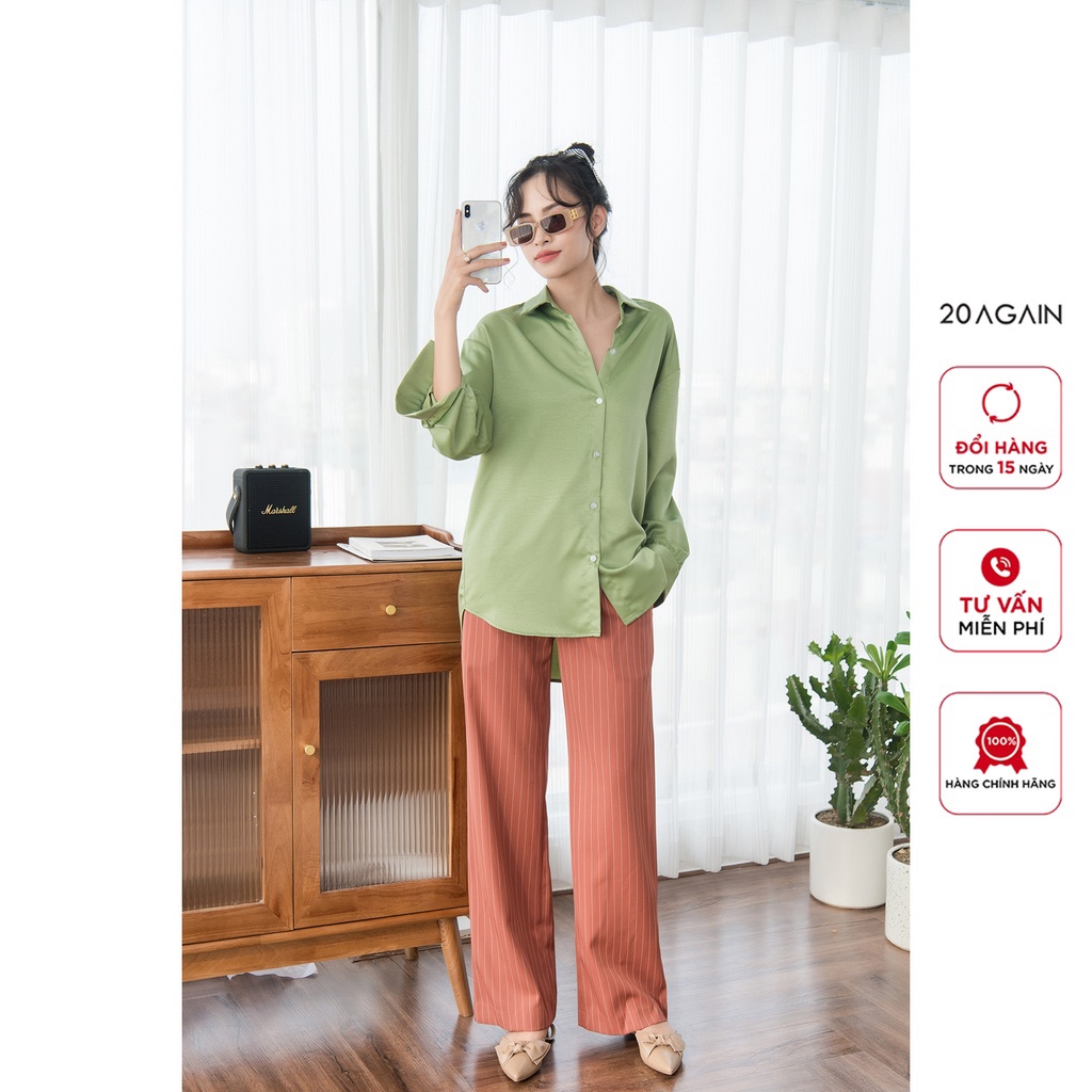 Áo sơ mi dài tay cổ đức 20Again, thiết kế độc đáo, sành điệu ASA2425