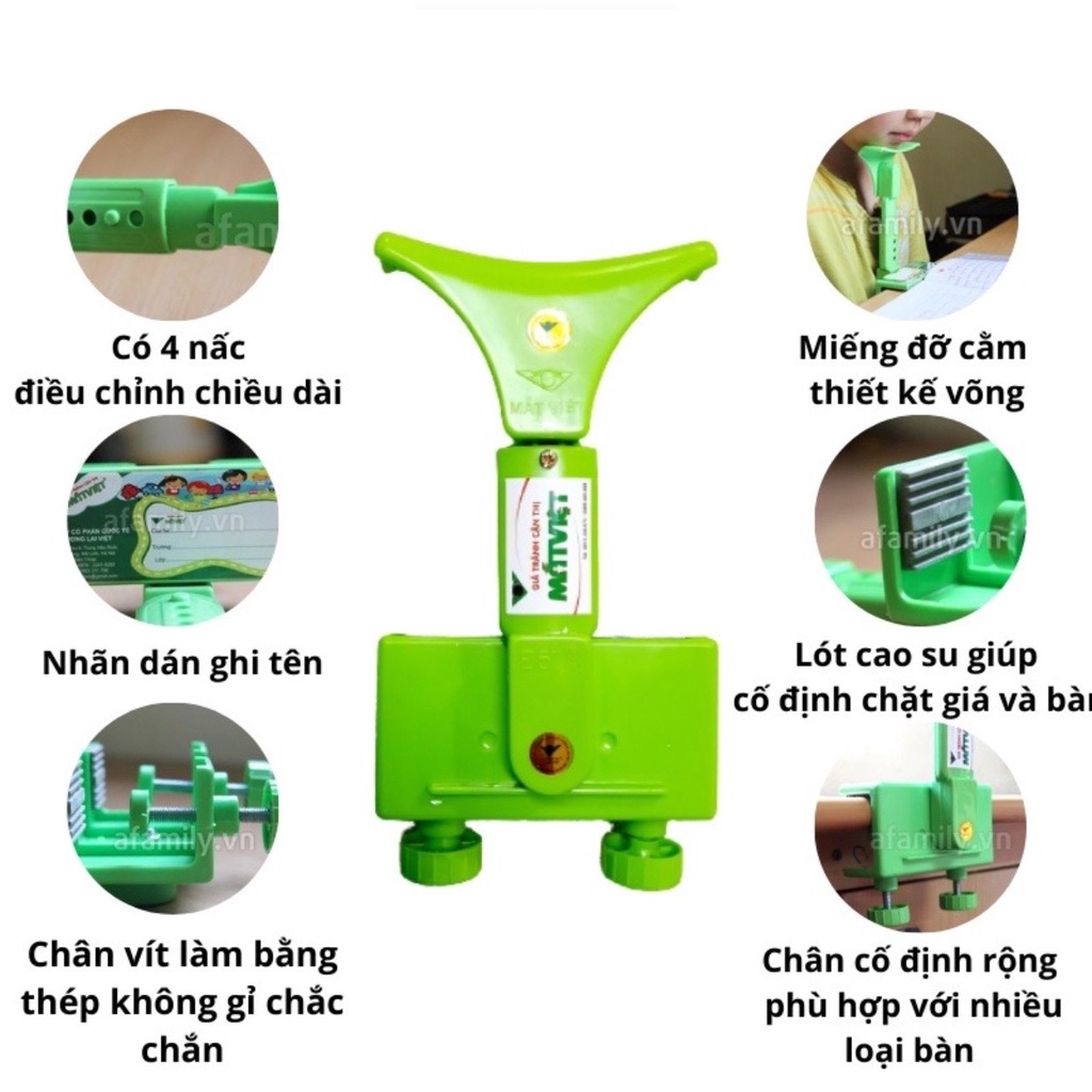 Giá kê cằm tránh cận thị, hạn chế cong vẹo cột sống, giúp bé ngồi đúng tư thế khi học bài