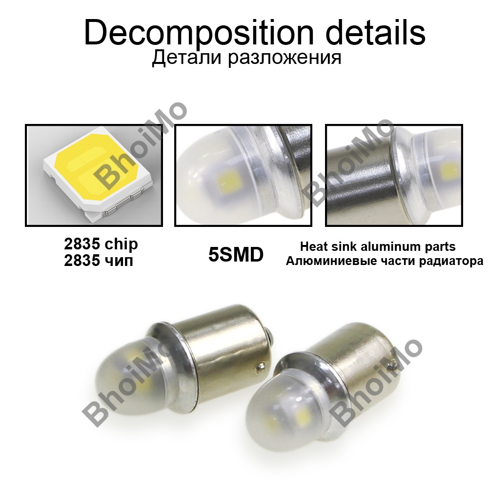 Đèn LED 1156 led 1157 ba15s p21w bay15d 1157 p21 / 5w s25 5smd 2835 dc12v 6000k dành cho xe hơi