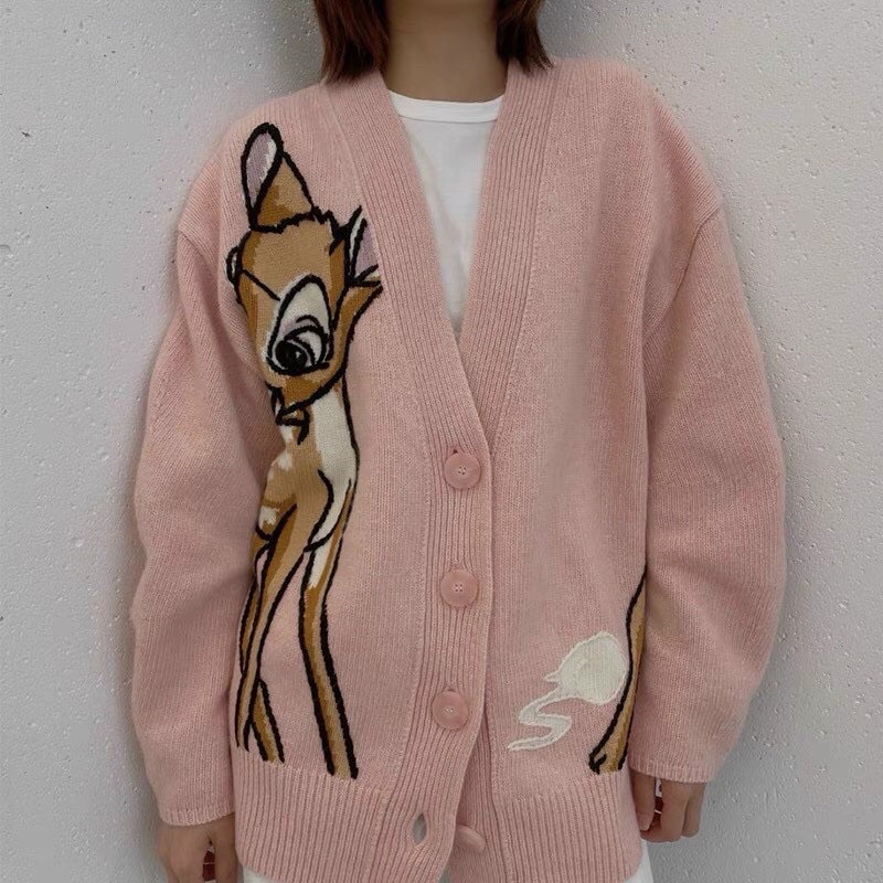 💋FREESIZE💋Áo Cadigan hình con hươu hàng len qc dày dặn UY Tín luôn.Sỉ 252k | BigBuy360 - bigbuy360.vn
