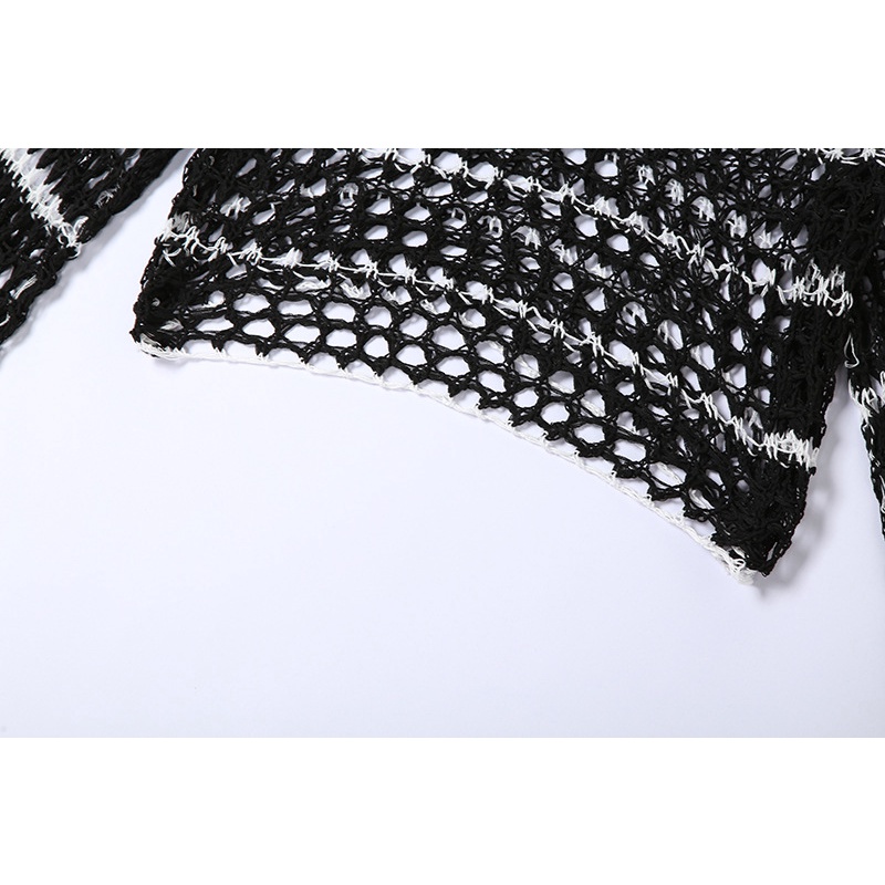 Áo Sweater Dệt Kim Tay Dài Dáng Rộng Kiểu Đường Phố Thời Trang Cho Nữ