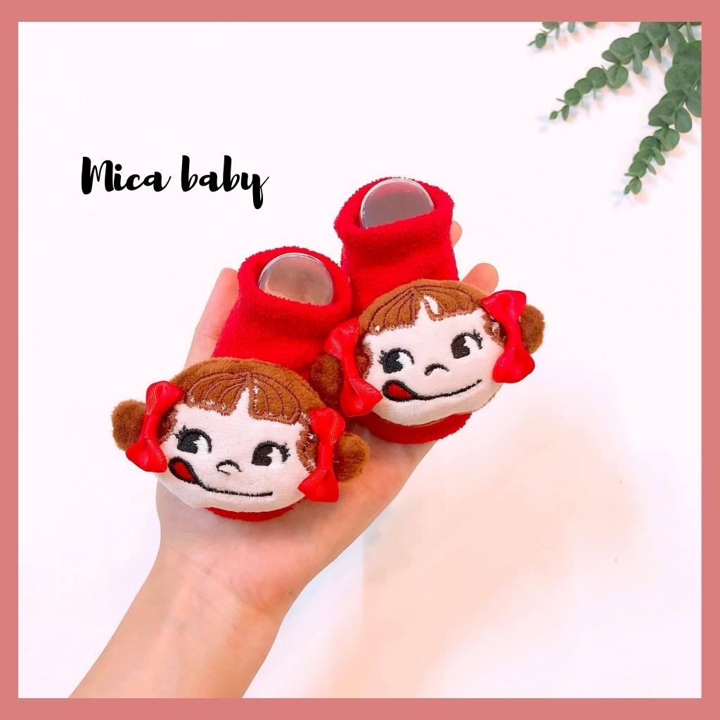 Tất vớ bông xù hình thú siêu đáng yêu cho bé Mica baby