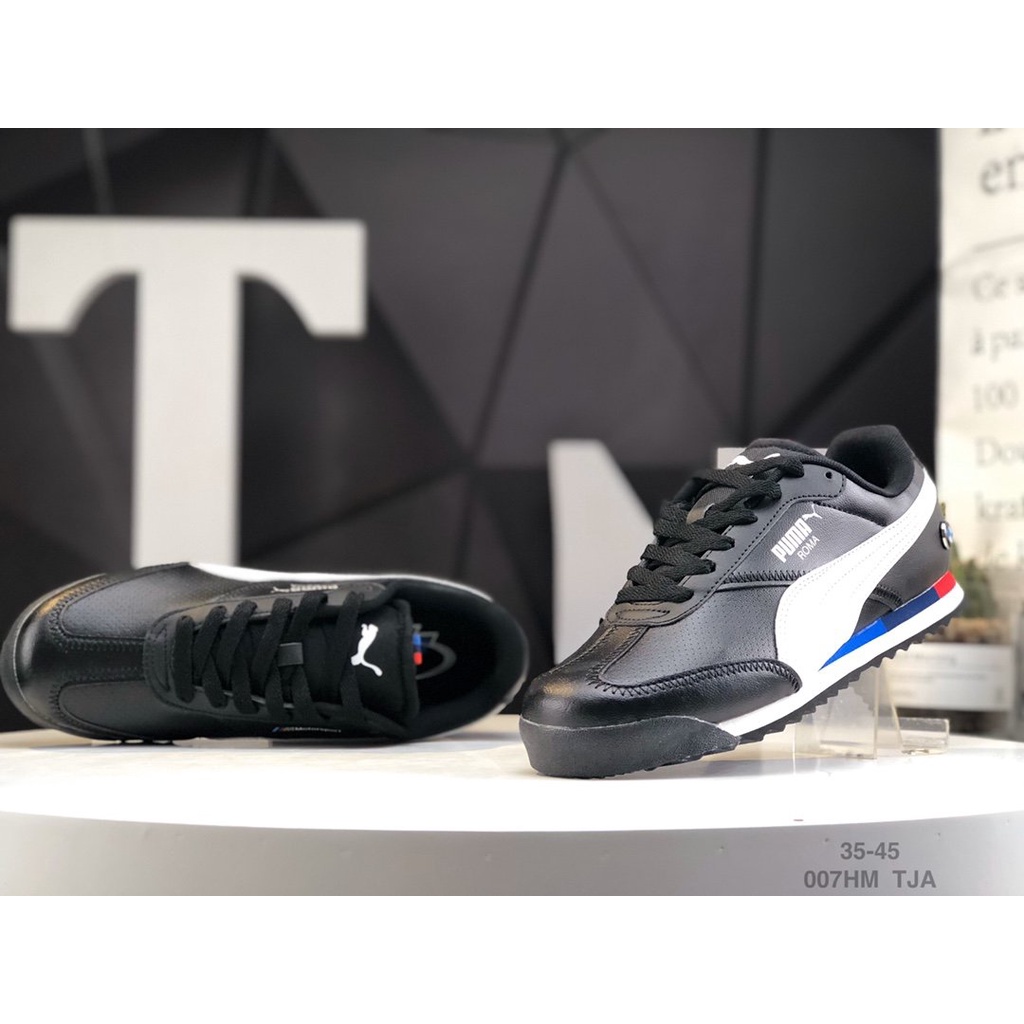 Giày Thể Thao Puma BMW MMS ROMA JR Cổ Thấp Chất Liệu Da 306868 36~45