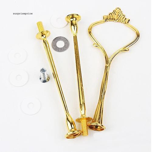 Set khay đựng bánh tráng miệng 3 tầng cho tiệc cưới không bao gồm đĩa