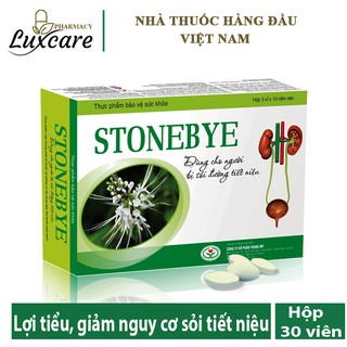 STONEBYE - Giải Pháp Cho Người Bị Sỏi Đường Tiết Niệu (Hộp 30 viên)