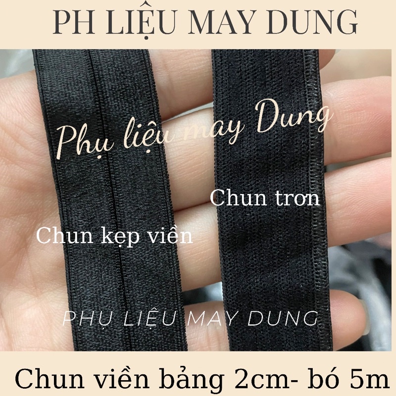 Thun kẹp/ chun kẹp viền bảng 2cm