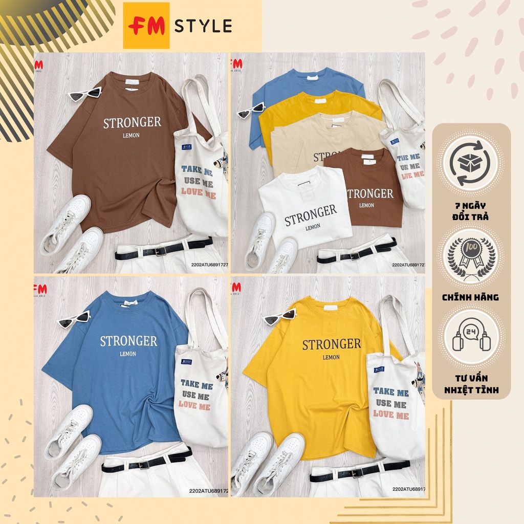 Áo thun tay lỡ nam nữ | Áo phông nam nữ unisex form rộng chất cotton mềm mịn thấm hút hồ hôi | Fmsty