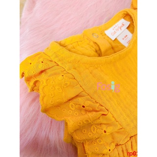 [5-12kg] Romper Đùi Bé Gái CJ - Vàng Trơn