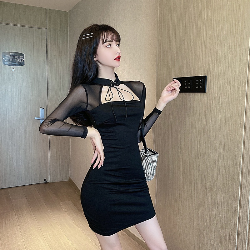 DUNEA Đầm Ren Lưới Xuyên Thấu Gợi Cảm Cho Nữ