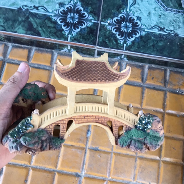 CẦU TRANG TRÍ HỒ CÁ NON BỘ DÀI 20CM