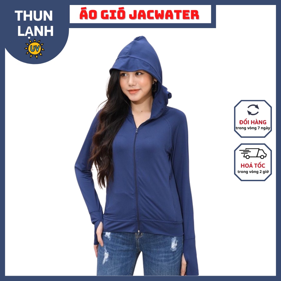 Áo chống nắng siêu nhẹ cotton phối lưới hai bên eo thoáng khí tặng túi đựng áo JACWATER V300