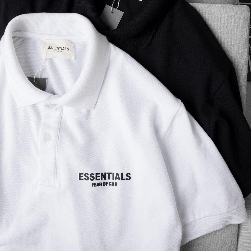 ( SALE 30%) Áo Polo Essentials 100% COTTON CHỮ IN 3D, FULL HỘP | BigBuy360 - bigbuy360.vn