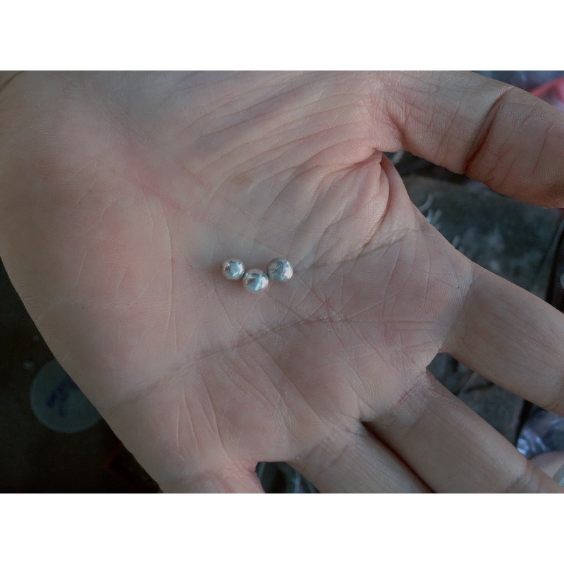 chốt đầu khuyên rốn bi, đá 5mm, bi miết đá