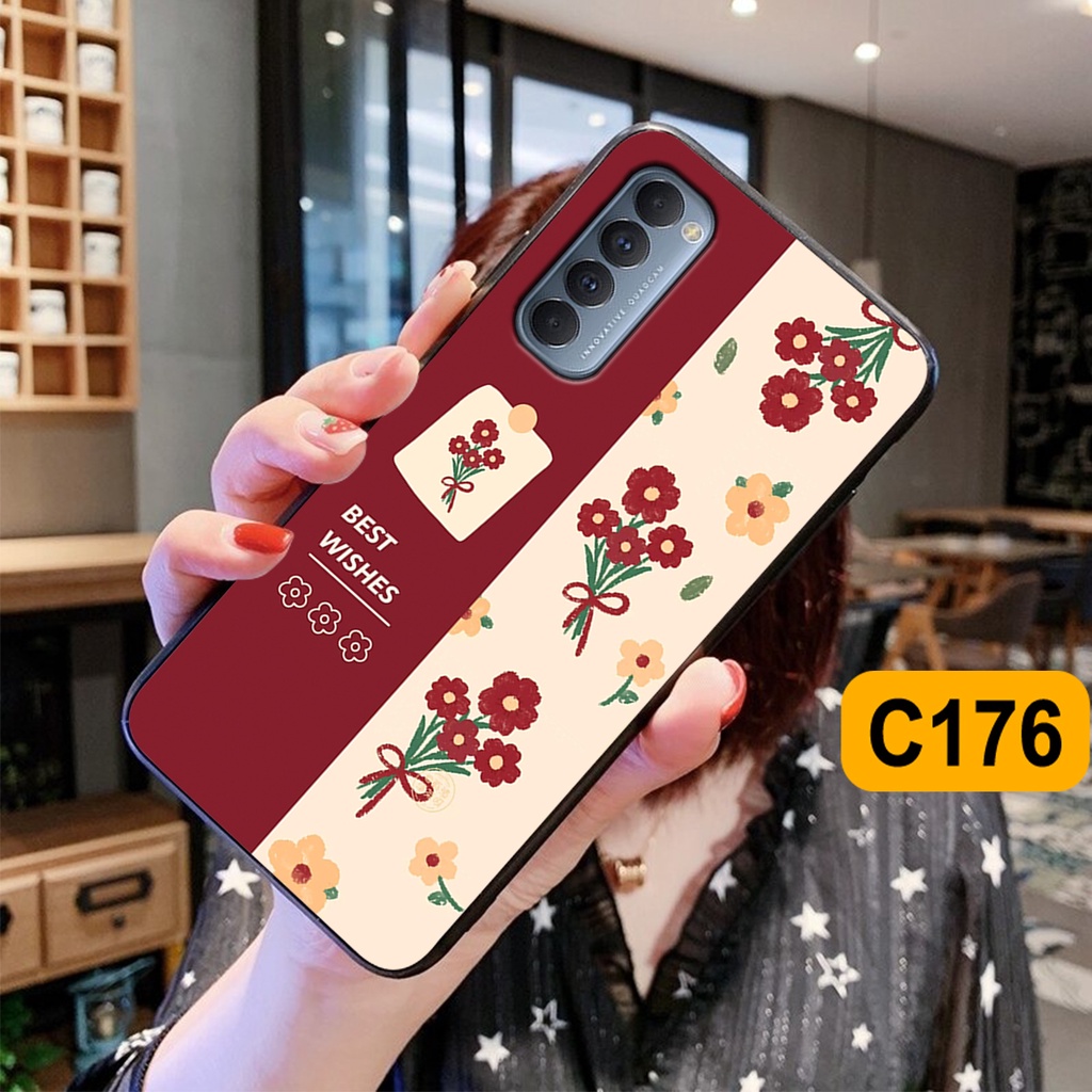 Ốp Oppo Reno 4 - Reno 4 Pro - Reno4 - Reno4 Pro in hình hoa cỏ nhẹ nhàng,họa tiết caro xinh xắn.ốp lưng chống sốc