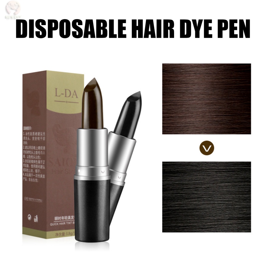 Thỏi Kem Nhuộm Màu Tóc Tạm Thời Che Phủ Tóc Bạc Tức Thì 3.8g