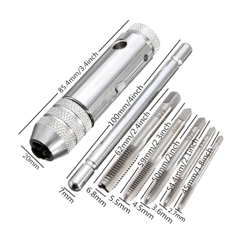 Bộ 5 Giá Đỡ Cờ Lê Chữ T Điều Chỉnh Được M3 M4 M5 M6 M8 Chuyên Dụng