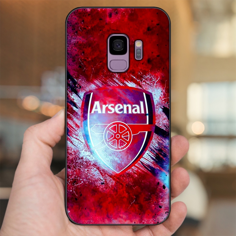 Ốp lưng Samsung S9 viền đen in hình Arsenal FC