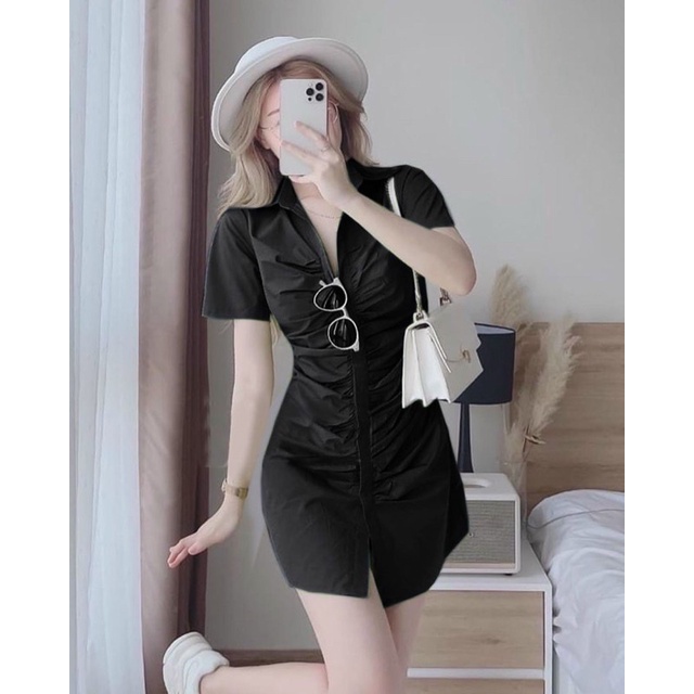 Đầm sơ mi nhúng bigsize 55kg-90kg 🛍🛍