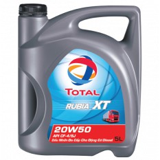 Dầu nhớt đa cấp Total động cơ ô tô diesel Rubia XT 20W50 5 LÍT L oto