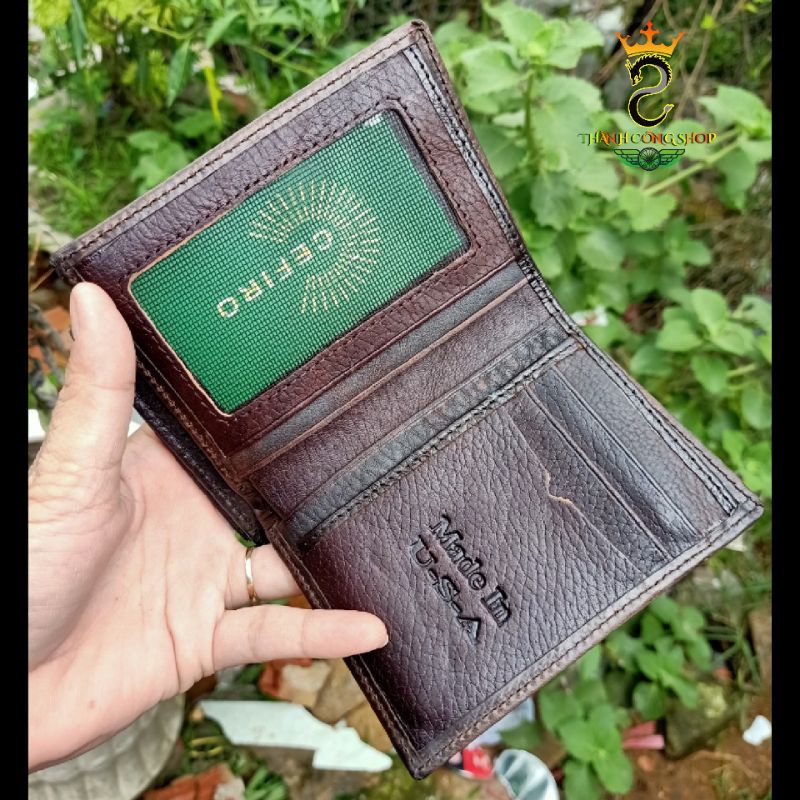 Ví nam da thật, da bò sáp hàng xưởng xuất khẩu