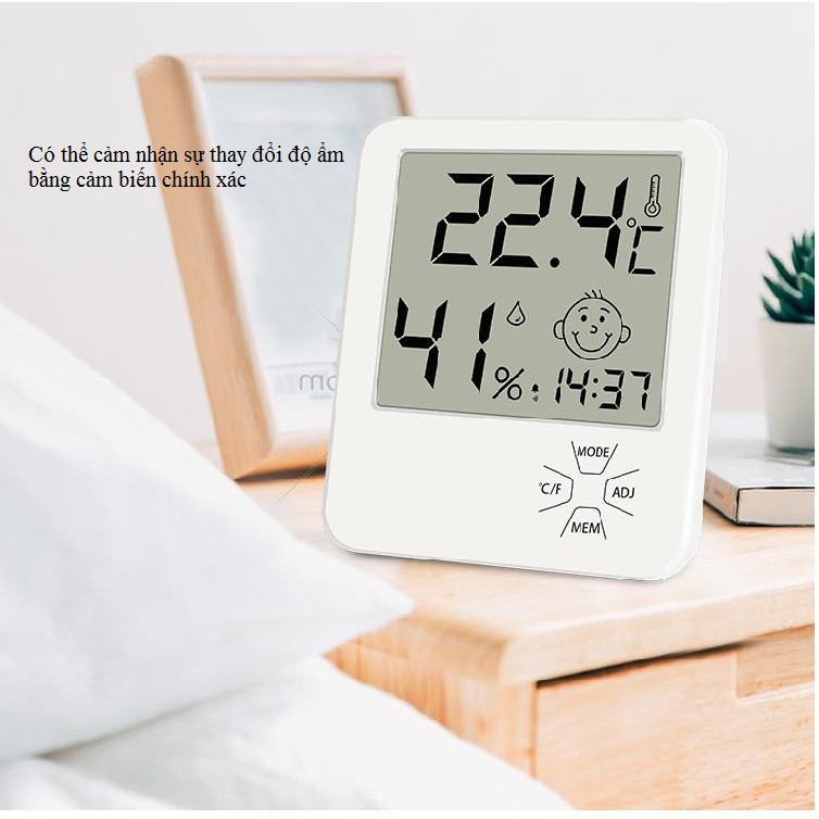 Đồng hồ đô nhiệt độ độ ẩm LX8111 ( Xem được ngày - giờ - báo thức - nhiệt độ - độ ẩm )