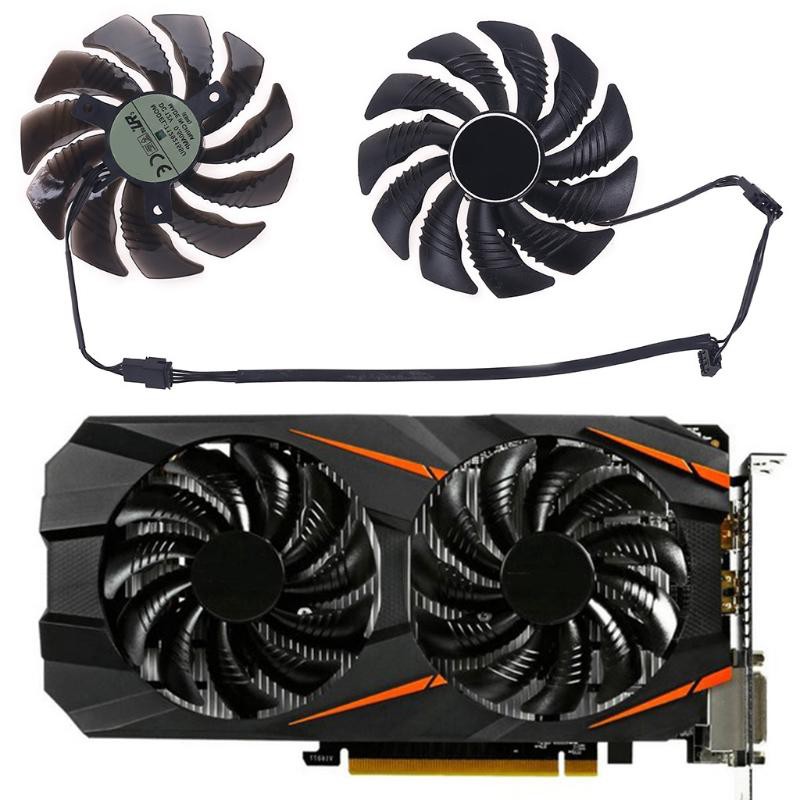 1 / 2 Quạt Tản Nhiệt 88mm T129215su 4pin Cho Gigabyte Geforce Gtx1060 1650 1070 Gtx 1050ti Gtx 960 Rx570 Rx470s