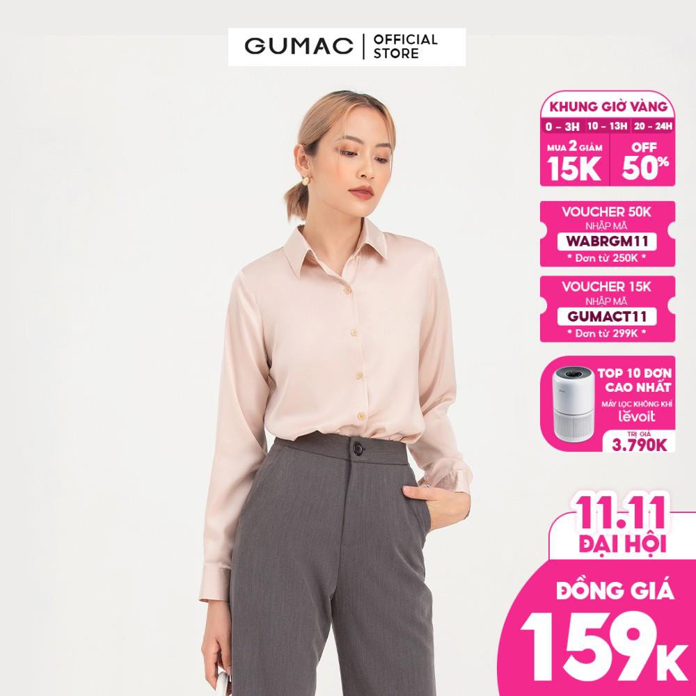 Áo sơ mi nữ GUMAC cơ bản AB708 - Hàng mới về