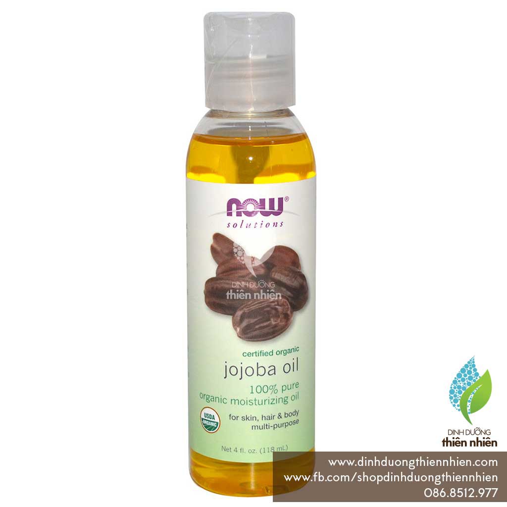 Dầu Jojoba Hữu Cơ Now Solutions Organic Jojoba Oil, 118ml