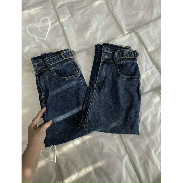 QUẦN JEAN ÔM LƯNG KHOEN CD