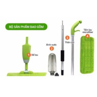 Chổi lau kính có bình xịt nước