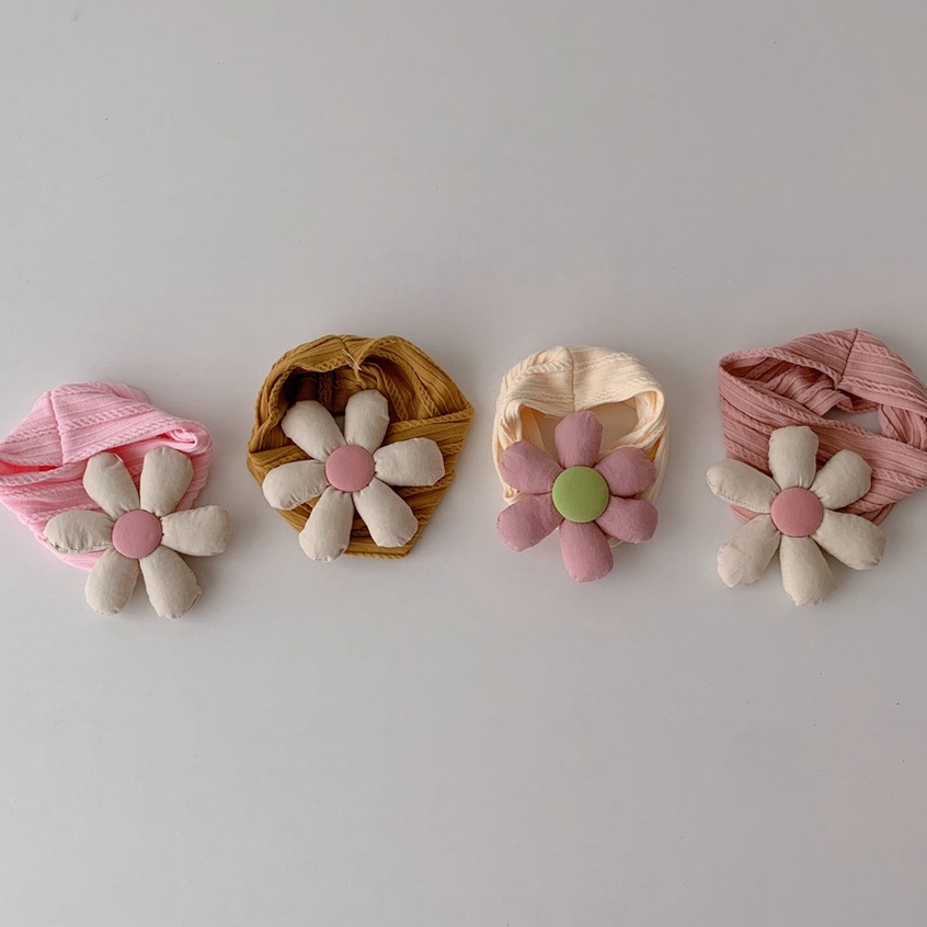 Băng đô turban hình hoa đáng yêu cho bé gái phong cách Hàn quốc