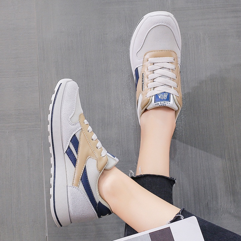 Đôi giày sneaker IELGY đế bằng thời trang thoải mái thoáng khí