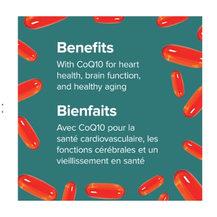 Dầu cá Omega 3 CoQ10, 80v, Webber Naturals, Canada