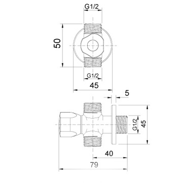 Van vặn khóa chữ T INAX A-703-7