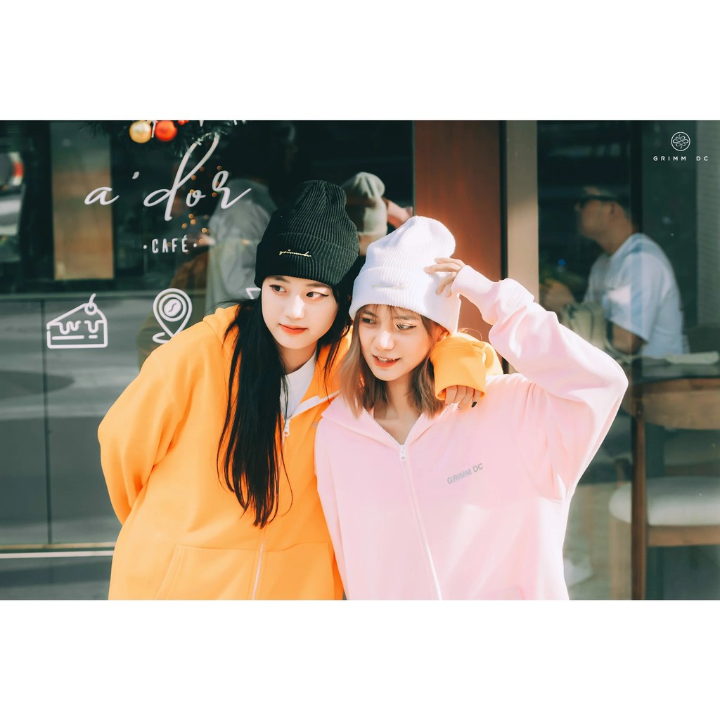 Áo khoác Zipped Hoodie ver.01 a.k.a. ZH-V.01 Grimm DC 2 phối màu Vàng, Hồng